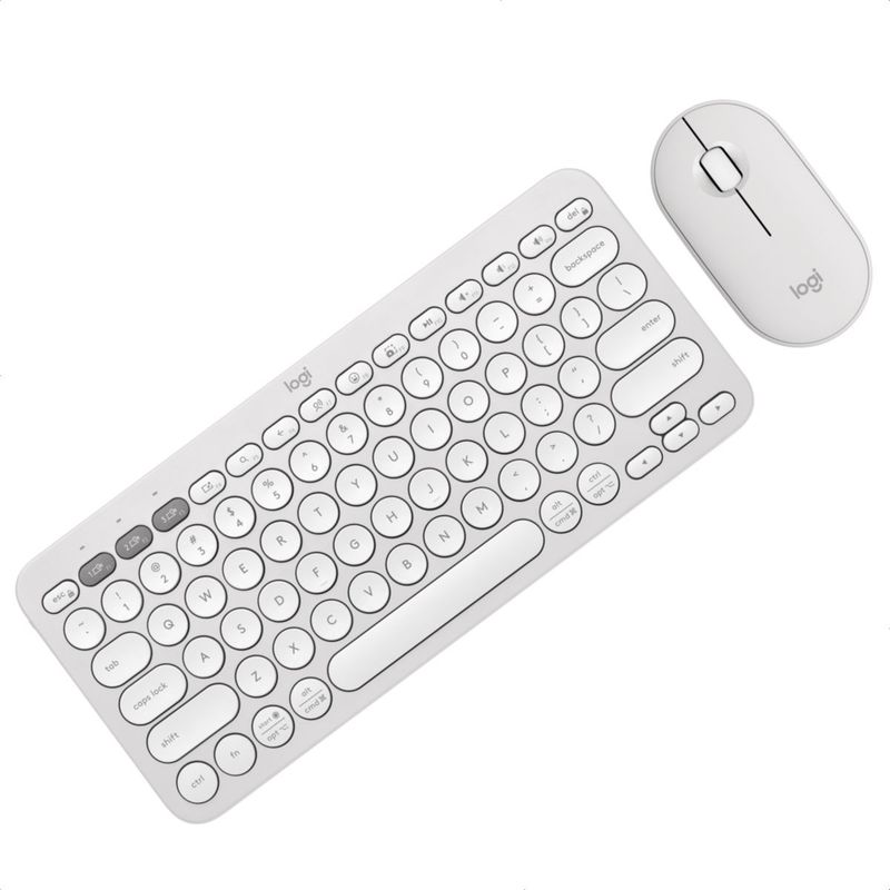 LOGITECH - Combo Logitech Bluetooth Teclado K380s + Mouse M350s Blanco