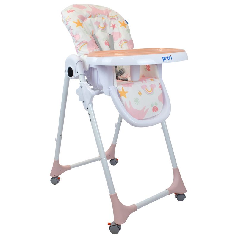 PRIORI - Silla Comedor Bebe Priori Charlie Rosa Unicornios