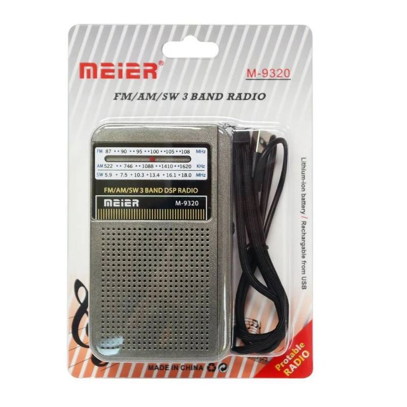 GENERAL - Radio Portatil De Bolsillo AM/FM 3 Bandas M-9320