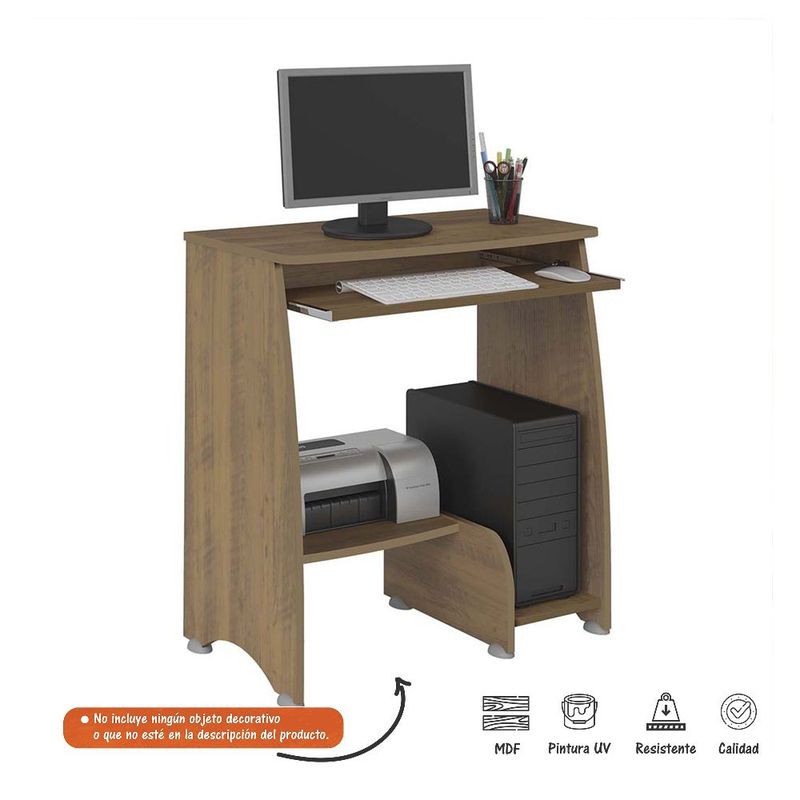 BERTOLINI - Mesa de Computador Pixel Bertolini - Pino