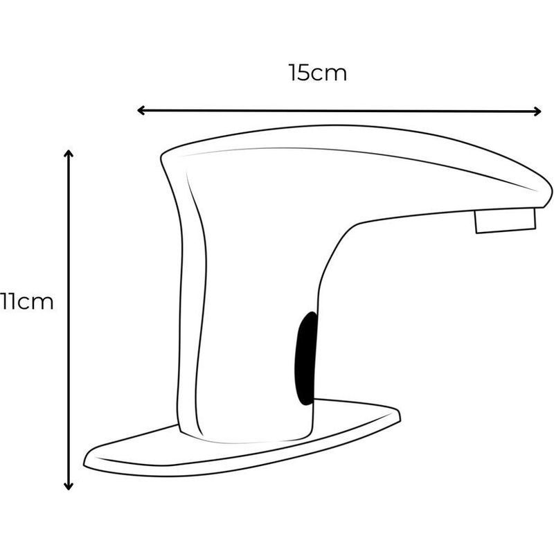 GENERICO - Grifería sensor cromada