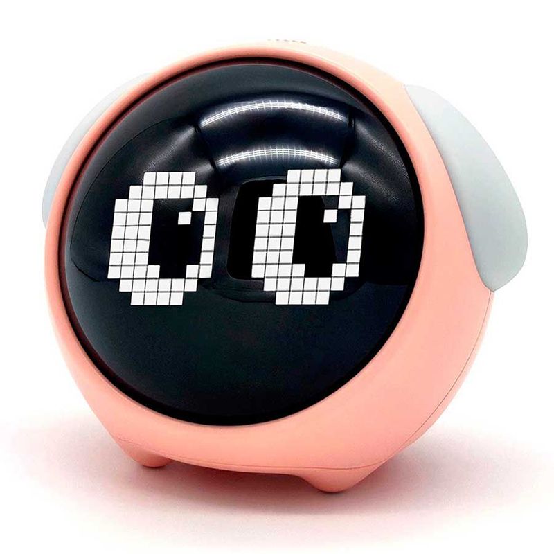 GENERICO - Reloj Despertador Interactivo Emoji Rosado
