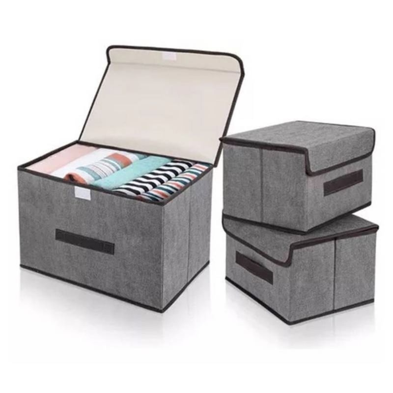 GENERICO - Set cajas organizadoras de ropa x3