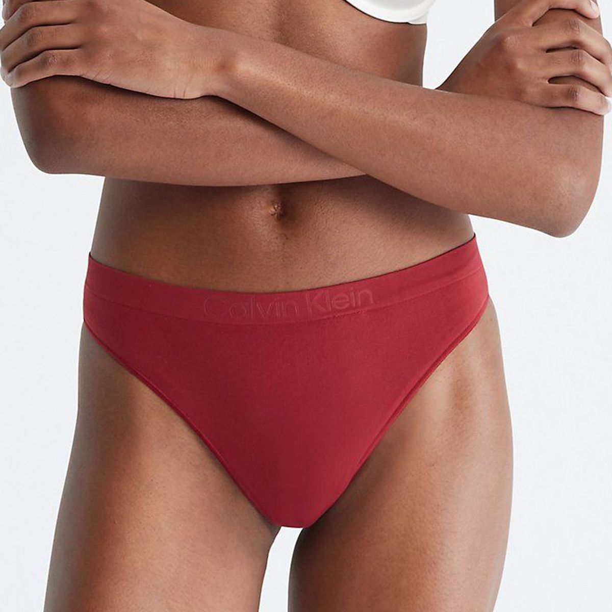 CALVIN KLEIN - Pantie Roja Tipo Tanga Para Mujer Calvin Klein