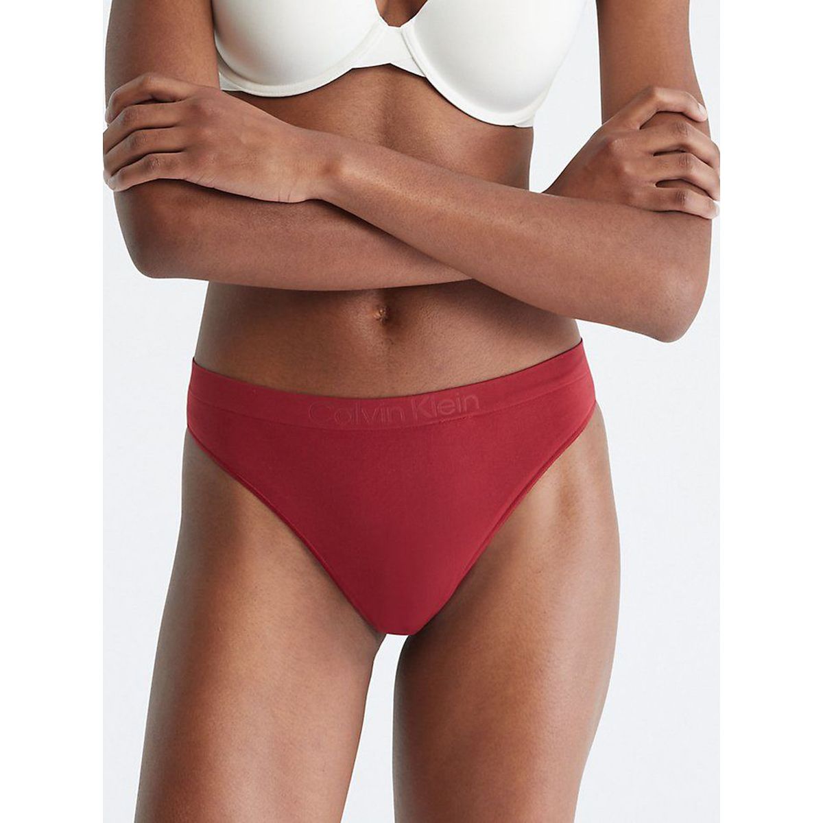 CALVIN KLEIN - Pantie Roja Tipo Tanga Para Mujer Calvin Klein