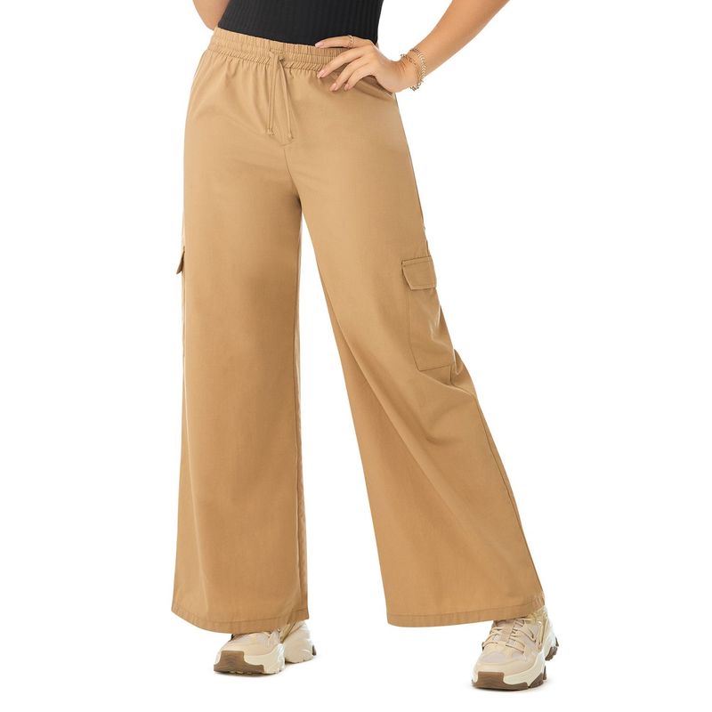 CROYDON - Pantalón Aitana Camel para Mujer Croydon