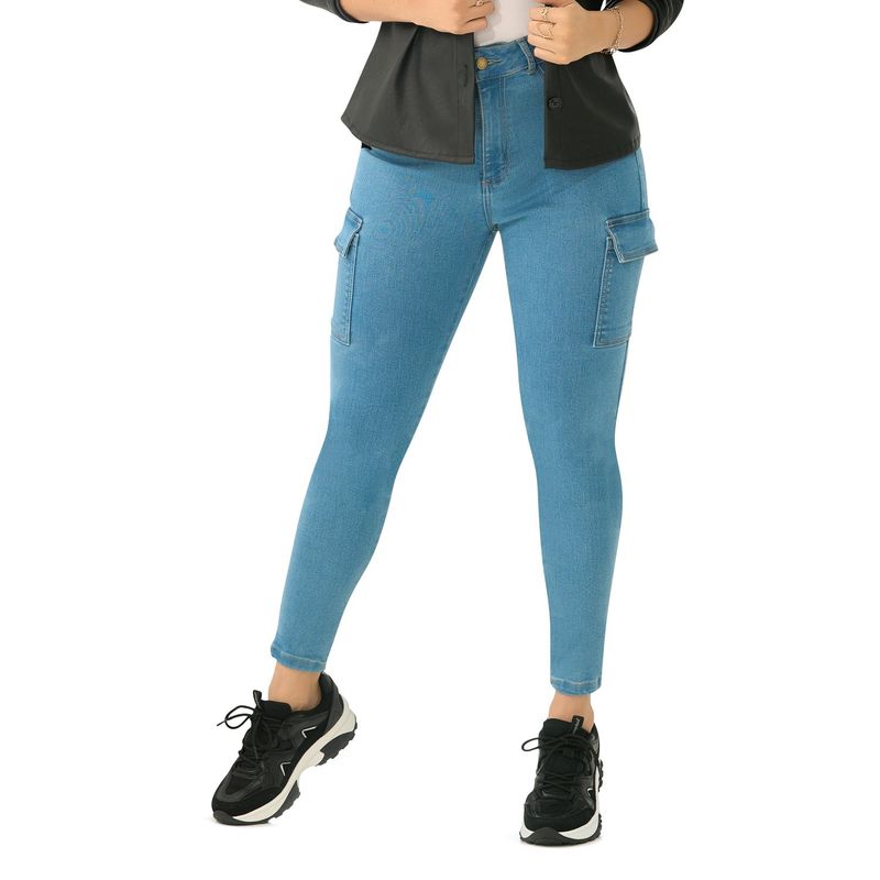 CROYDON - Jean Cargo Andrea Azul para Mujer Croydon