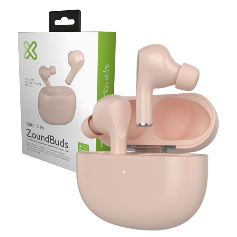 GENERICO - AUDIFONOS BLUETOOTH KLIP XTREME ZOUNDBUDS TWS 21H VOZ PALO DE ROSA