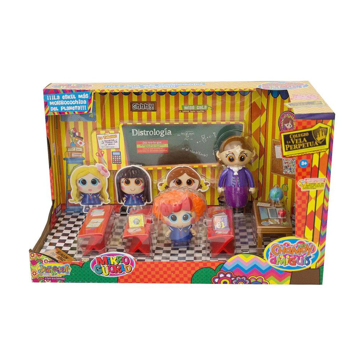 DISTROLLER - Set Muñecos Chamoy Escuela Mikro Guorld Distroller