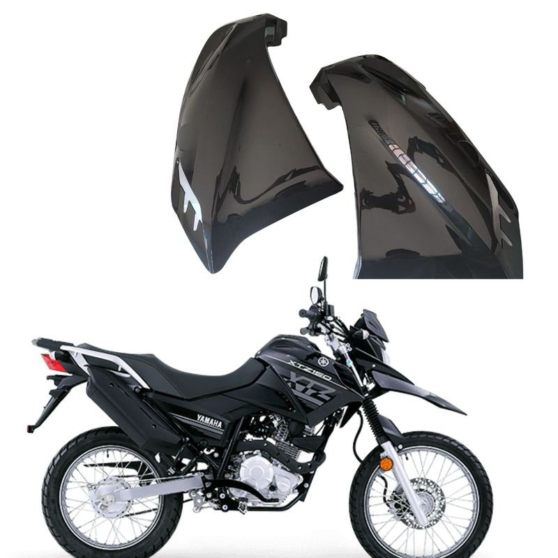 GENERICO - TAPA LATERAL TANQUE XTZ-150 MOD NUEVO NEGRO