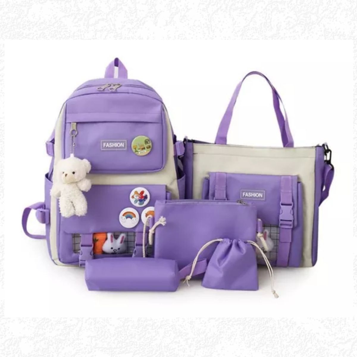 ONE PIXEL - Morral Maleta Combo 5 Piezas Para El Colegio ONE PIXEL