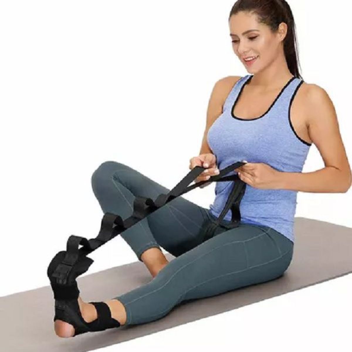 GENERICO - Banda Yoga Para Piernas Rehabilitación Y Estiramiento
