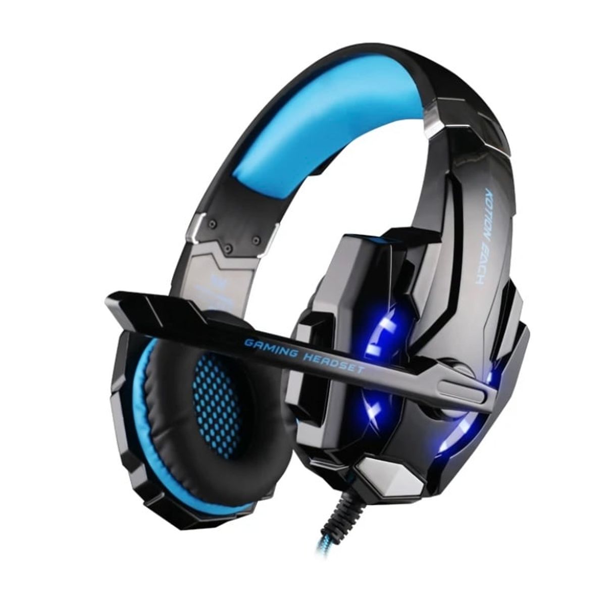 GENERICO - Audífonos Gamer Kotion Each G9000 Black Y Blue Con Luz Led