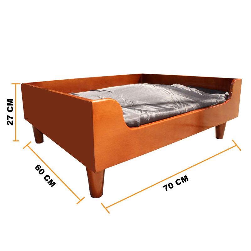 MAOS - BASE CAMA PARA MASCOTAS EN PINO CEDRO