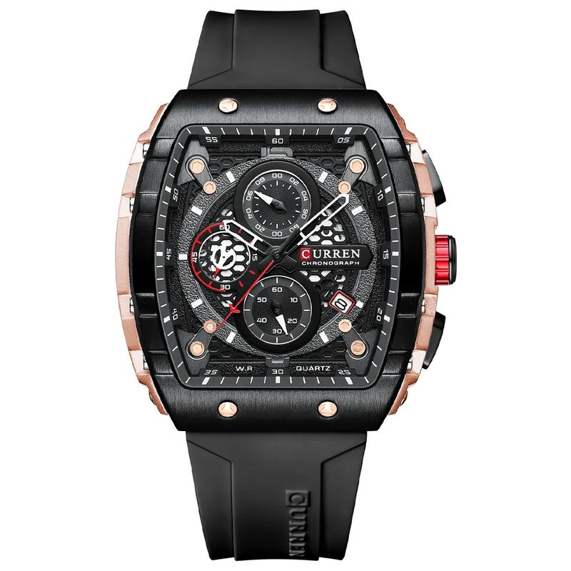 CURREN - Reloj Curren 8442 Cronografos Correa De Silicona