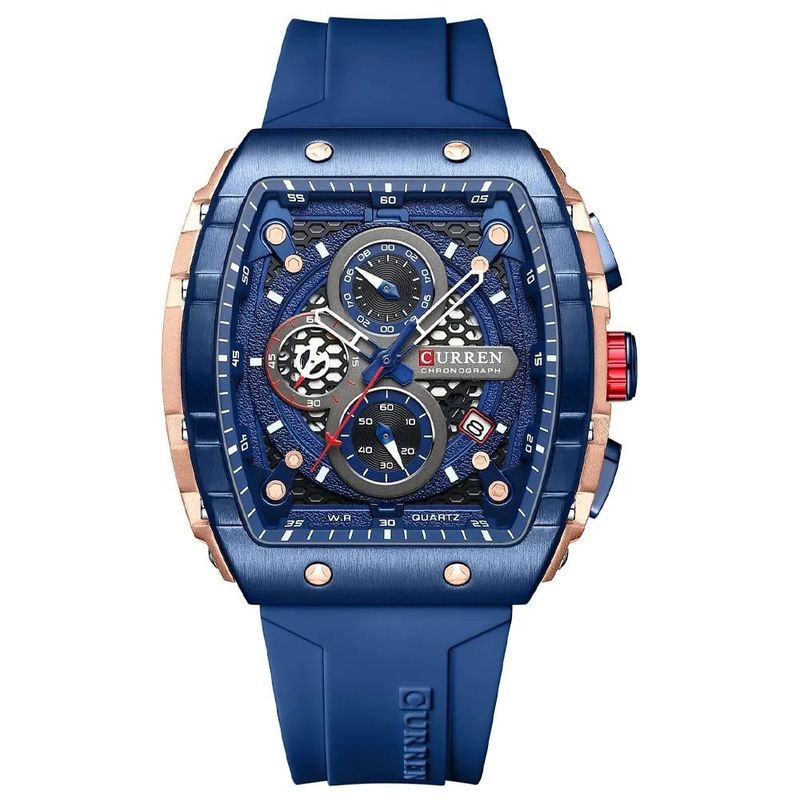 CURREN - Reloj Curren 8442 Cronografos Correa De Silicona