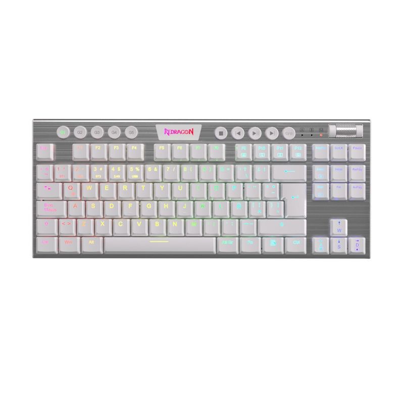 REDRAGON - Teclado Gamer Inalámbrico Redragon Horus K621w Tkl Switch Red