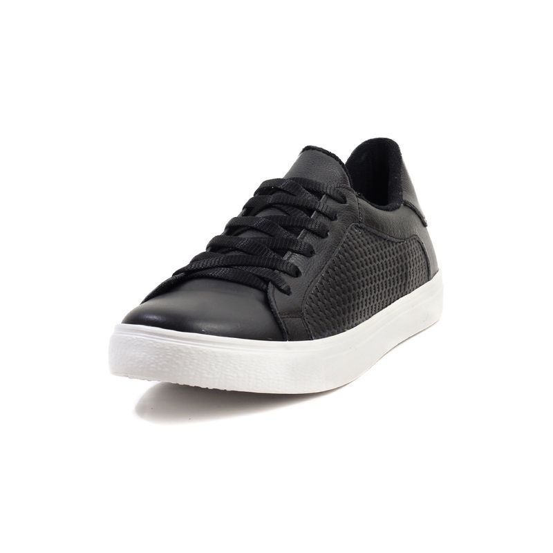 MOOPY - TENIS CUERO NEGRO  MOOPY  A-6
