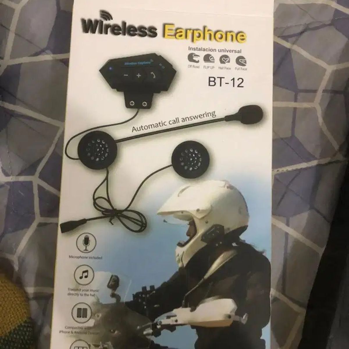 GENERICO - Intercomunicador bt12 auriculares casco bluetooh