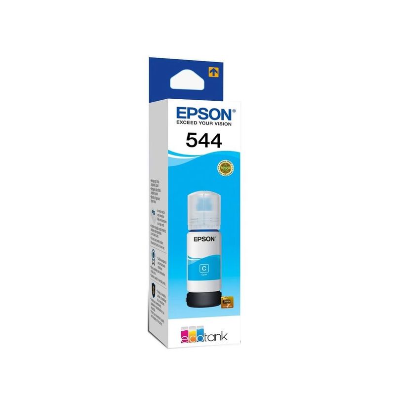 EPSON - Tinta Epson 544 Cyan 65ml L1110 - L3110 - L3150 - L5190