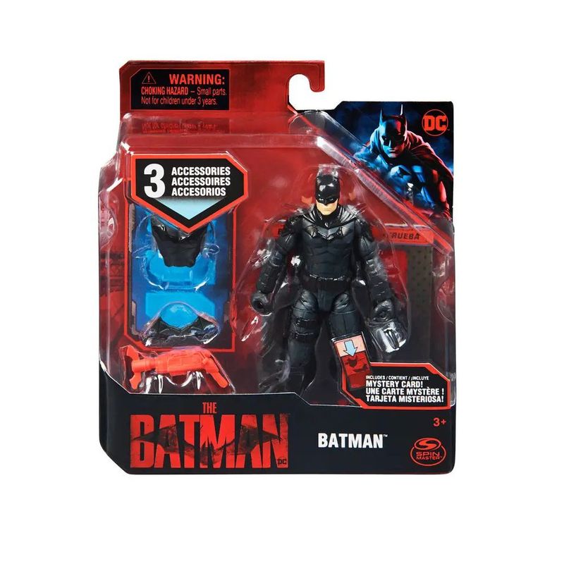 SPIN MASTER - figura De Acción Batman 4 Pelicula Con Tarjeta Misteriosa