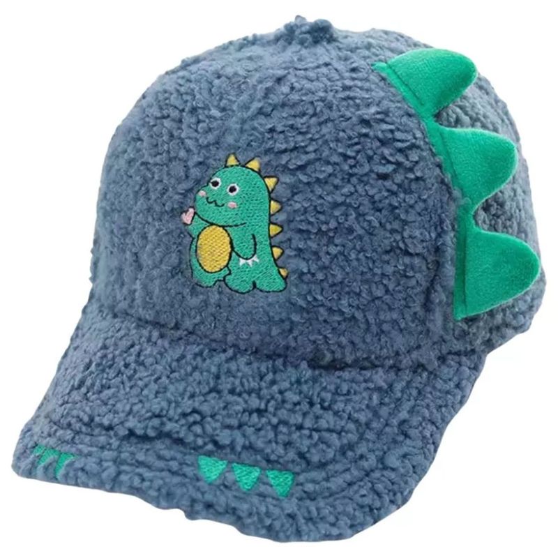 ONE PIXEL - Gorra Cachucha Peluche Infantil Dinosaurio Niños 2-8 Años