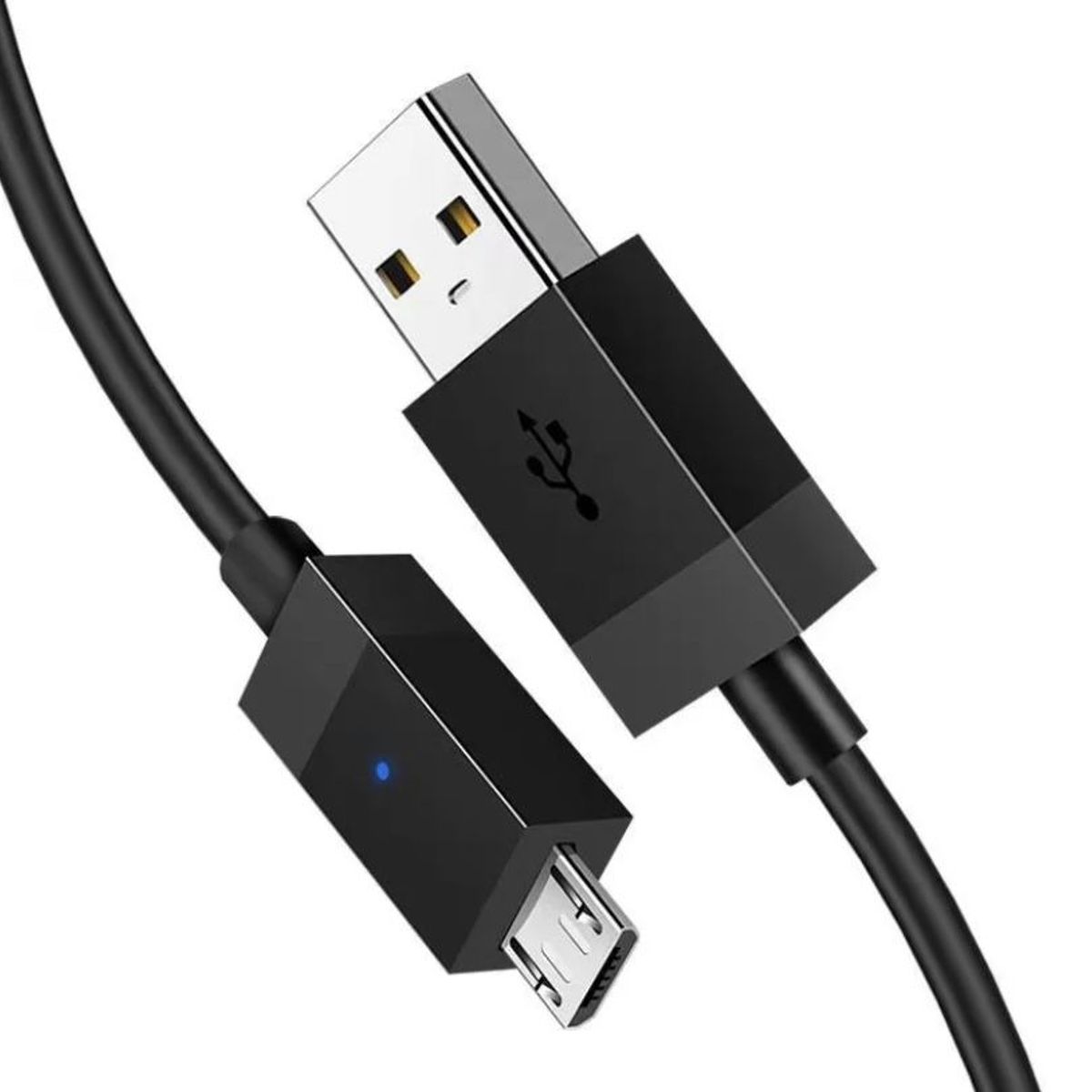 GENERICO - Cable Cargador Usb V8 Compatible Con Ps4 Xbox One Con Indicador Carga
