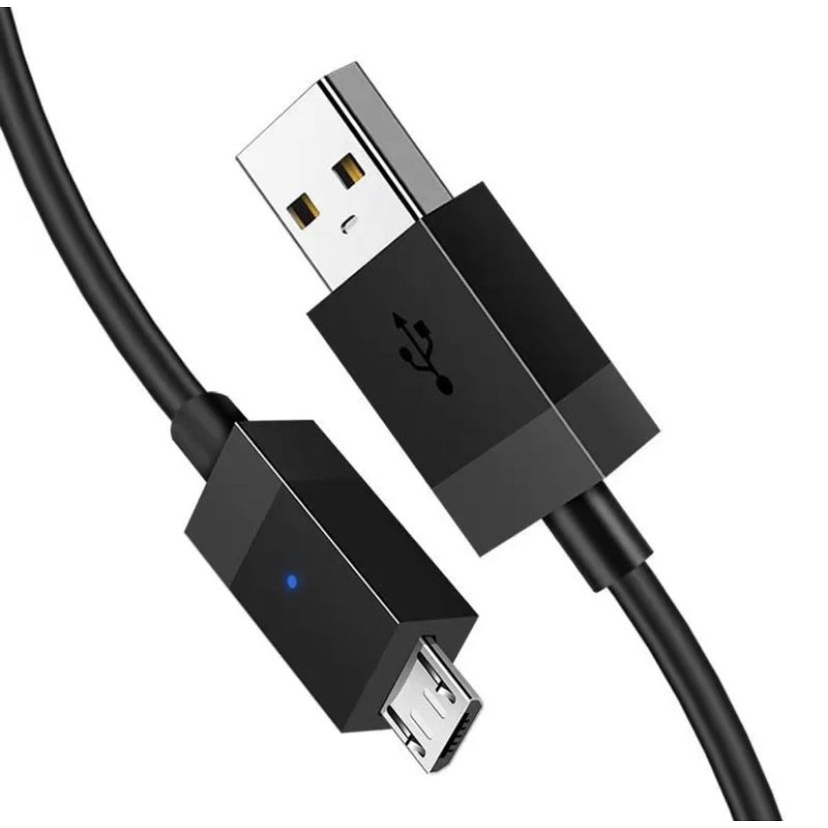 GENERICO - Cable Cargador Usb V8 Compatible Con Ps4 Xbox One Con Indicador Carga