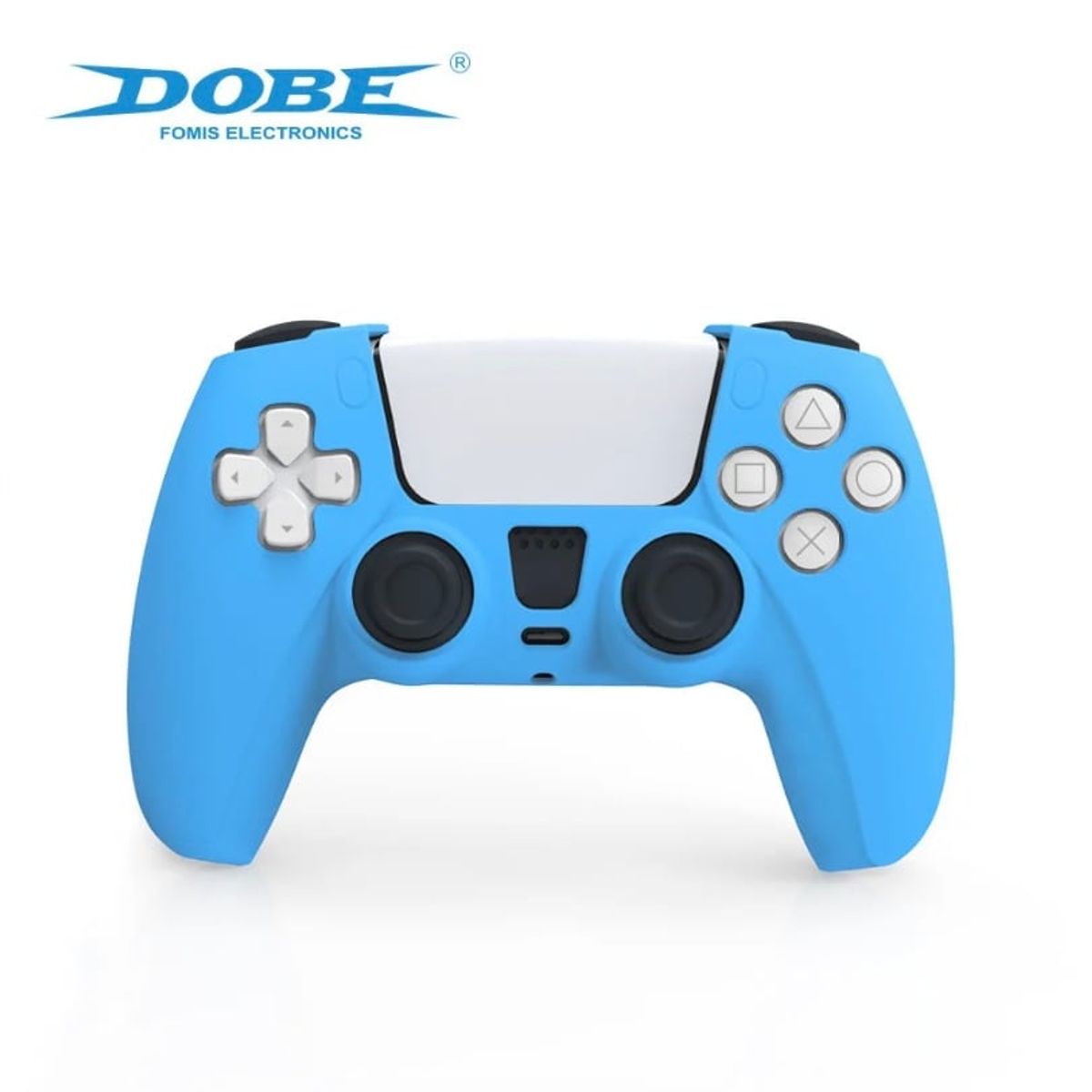 GENERICO - Forro En Silicona Protector Azul Para Control Ps5 Dobe