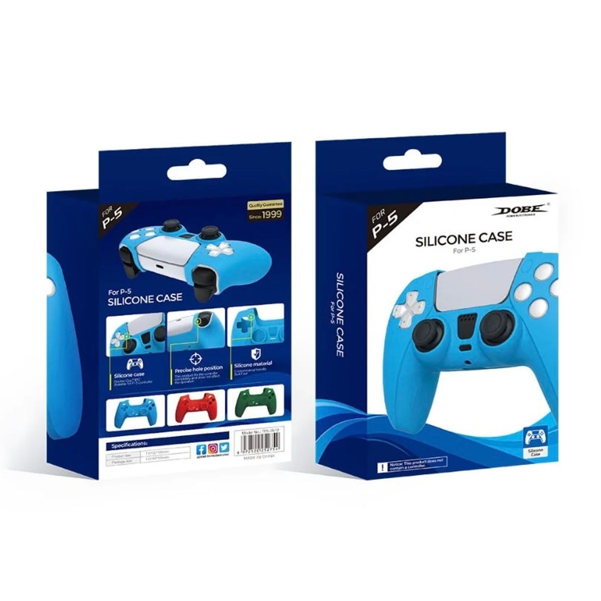 GENERICO - Forro En Silicona Protector Azul Para Control Ps5 Dobe