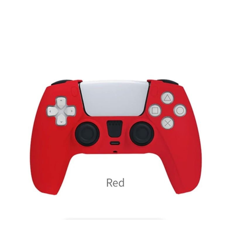 GENERICO - Forro En Silicona Protector Rojo Para Control Ps5 Dobe