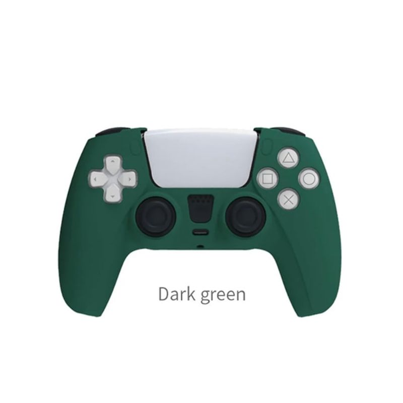 GENERICO - Forro En Silicona Protector Verde Para Control Ps5 Dobe