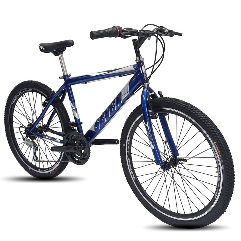 ATILA - Bicicleta todoterreno para hombre Rin 26 18 cambios azul 