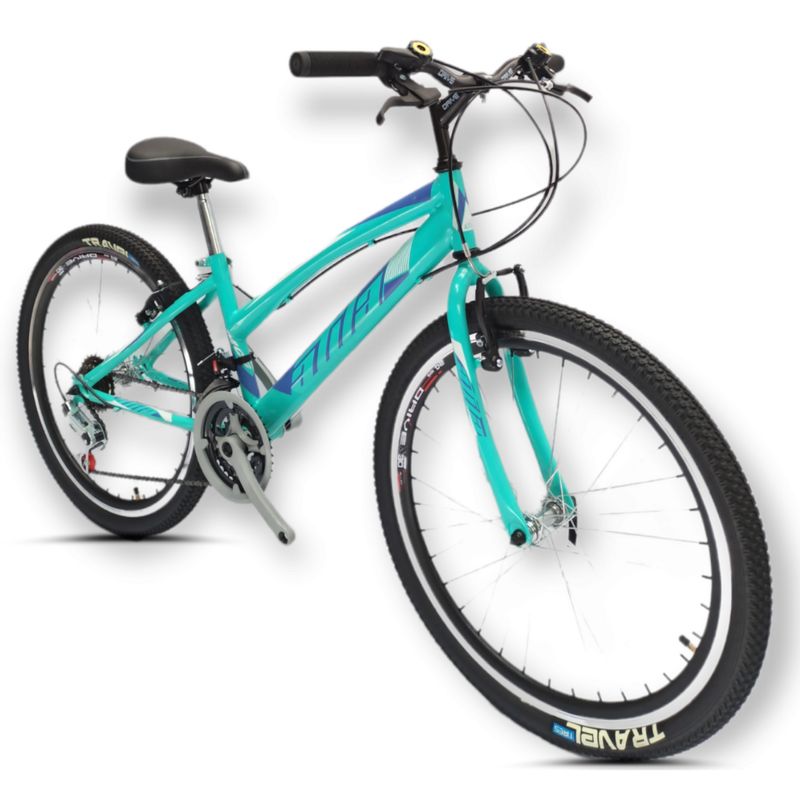 ATILA - Bicicleta todoterreno para mujer Rin 26 18 cambios vmenta
