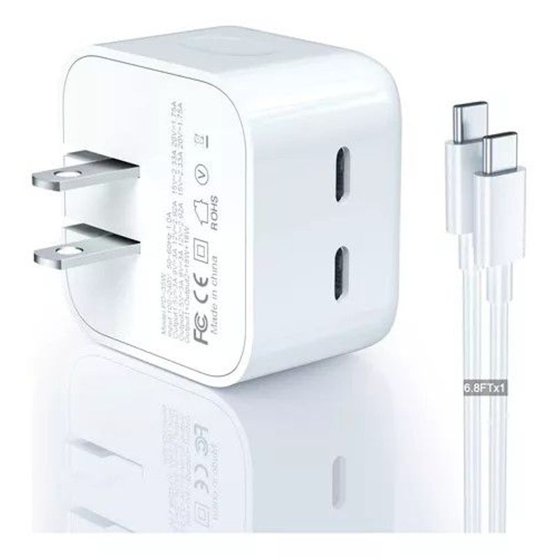 GENERICO - Cargador USB Tipo C Cable Tipo C 35 w Smartphone Power Adapter