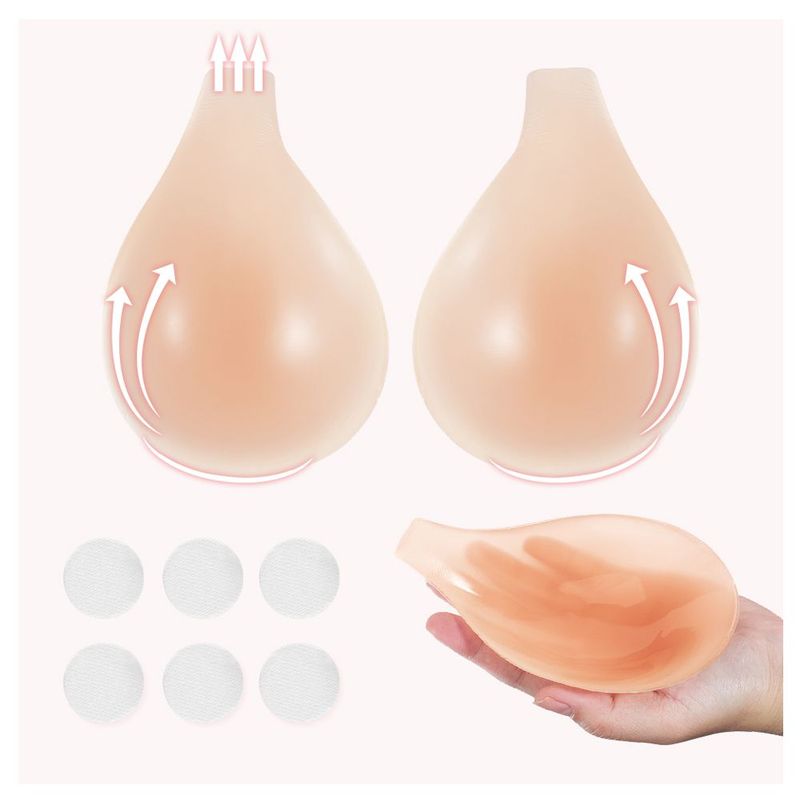 CARER SPARK - Sujetador Adhesivo de Silicona Para Mujer Talla L En Bolsito