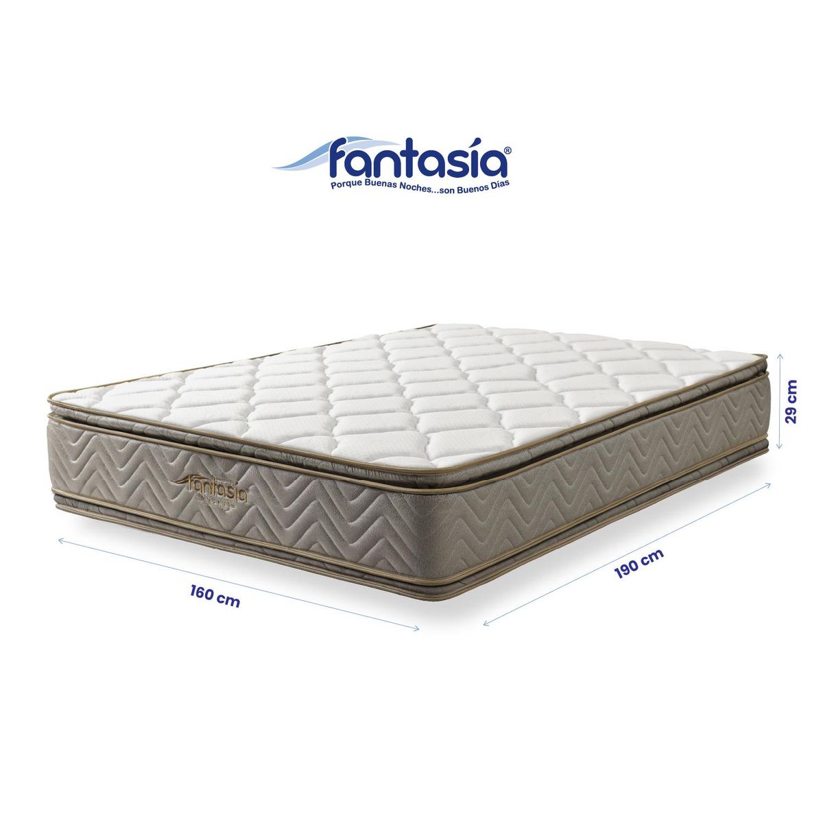 COLCHONES FANTASIA - Colchón Galaxy Queen 160x190cm