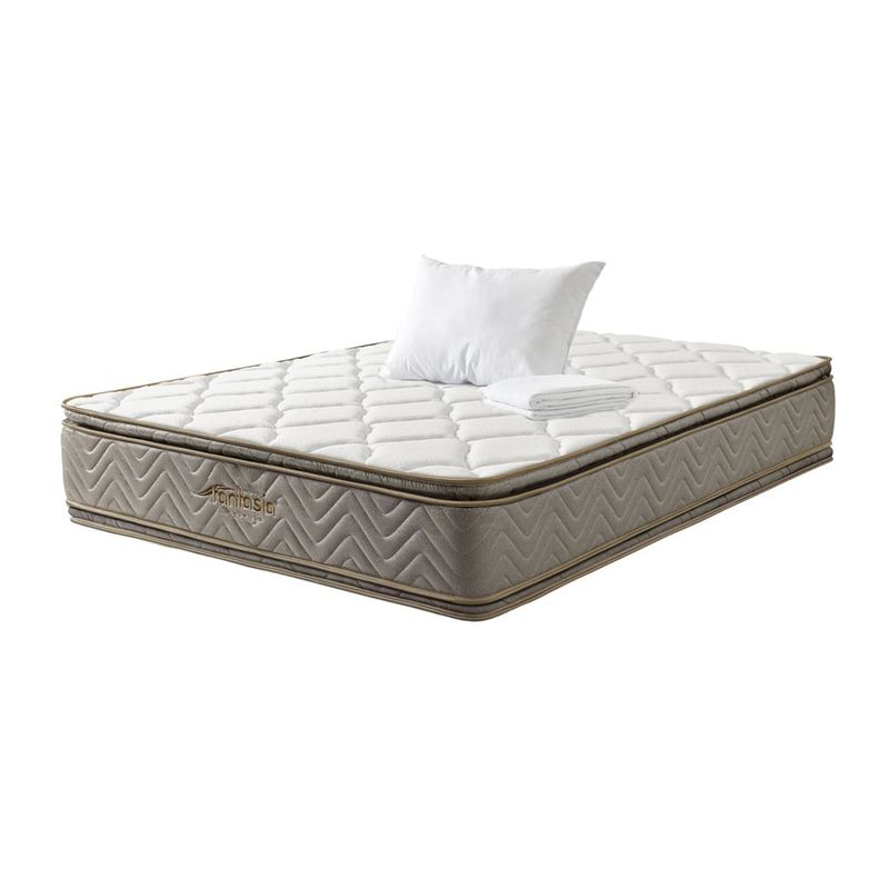 COLCHONES FANTASIA - Combo Galaxy+1 Almohada+protector 120x190