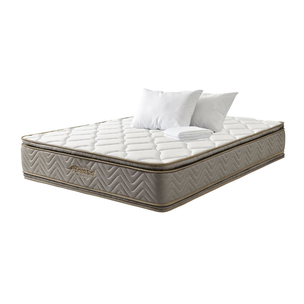 COLCHONES FANTASIA - Combo Galaxy+2 Almohadas Biosoft +protector 140x190
