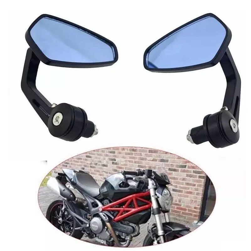 GENERICO - Espejos Pesa Tipo Cafe Racer