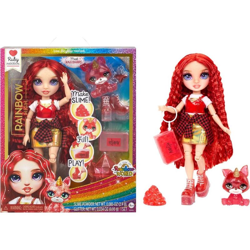 RAINBOW HIGH - Muñeca Rainbow High Con Kit De Slime Accesorios Y Mascota