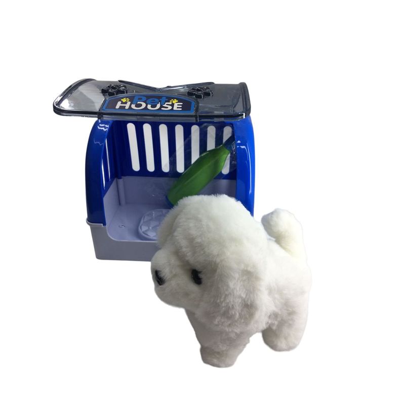 JUGUETERIA EXPRESS - Juguete Mascota Perro Electronico Con Guacal Y Accesorios