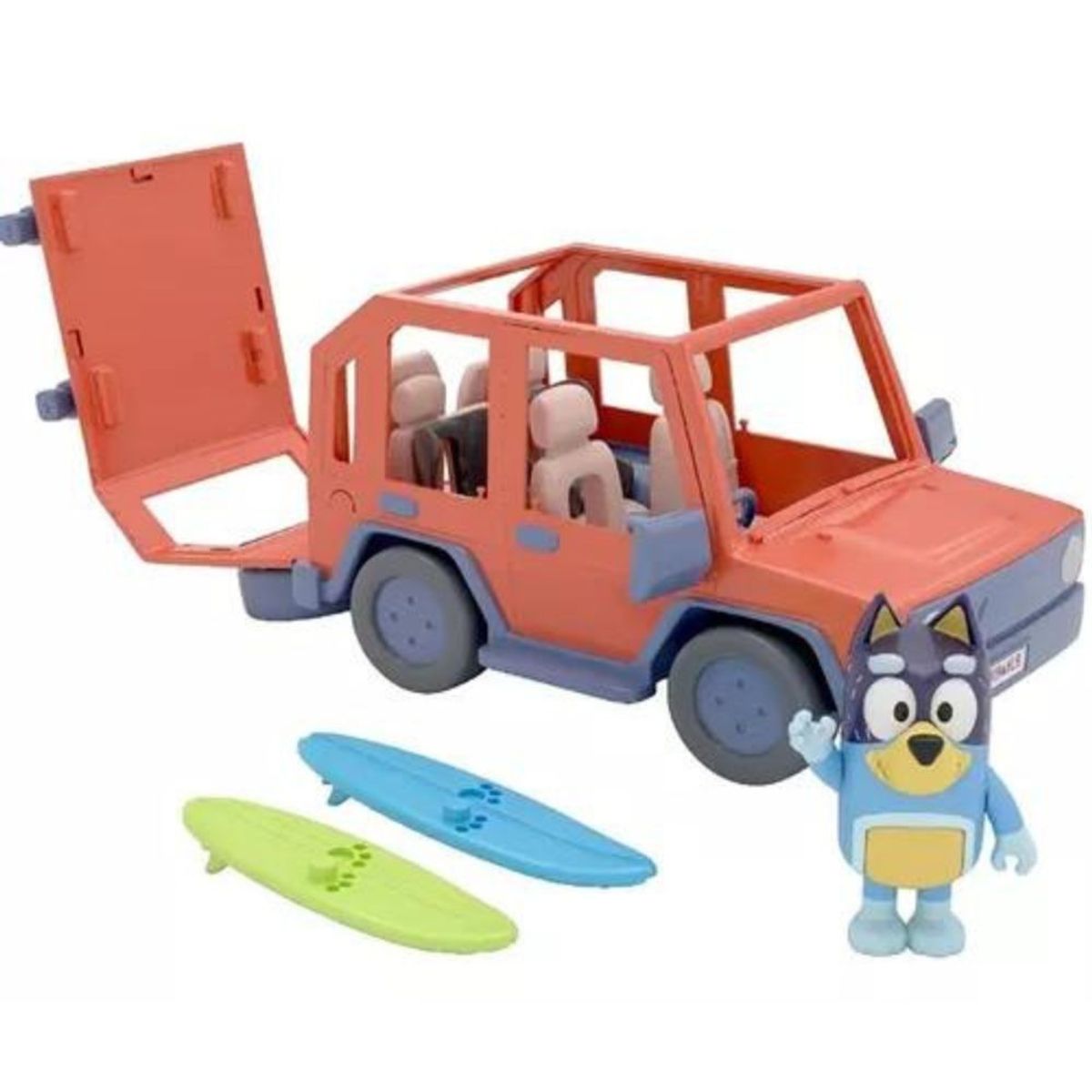 MOOSE TOYS - Carro Familiar 4x4 de Bluey Con Figuras y Accesorios