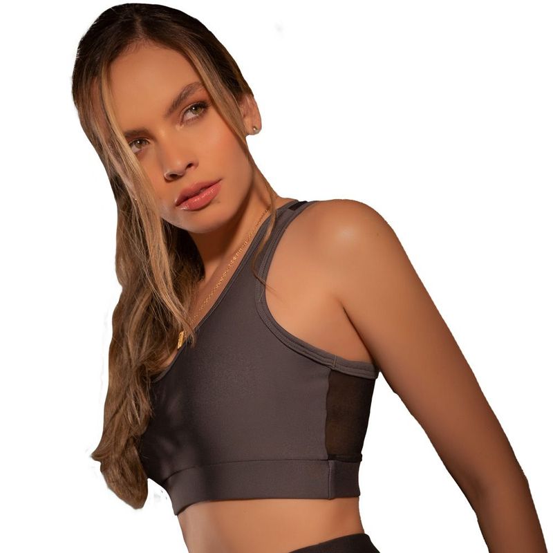 ADRIANA ARANGO - TOP  DEPORTIVO NEGRO - GRIS ADRIANA ARANGO 0384