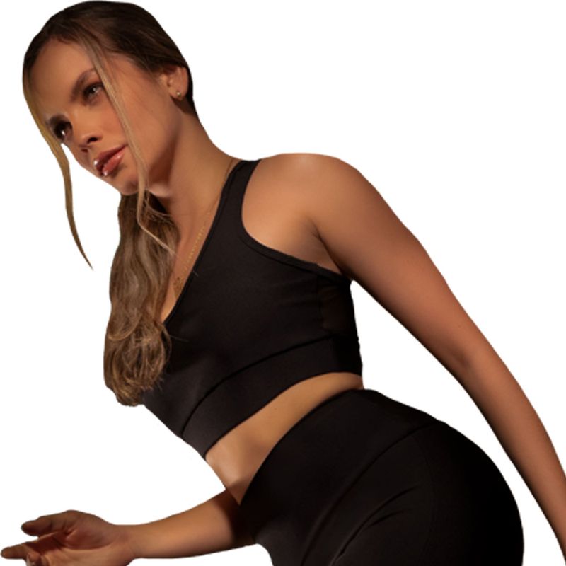 ADRIANA ARANGO - TOP  DEPORTIVO NEGRO - GRIS ADRIANA ARANGO 0384
