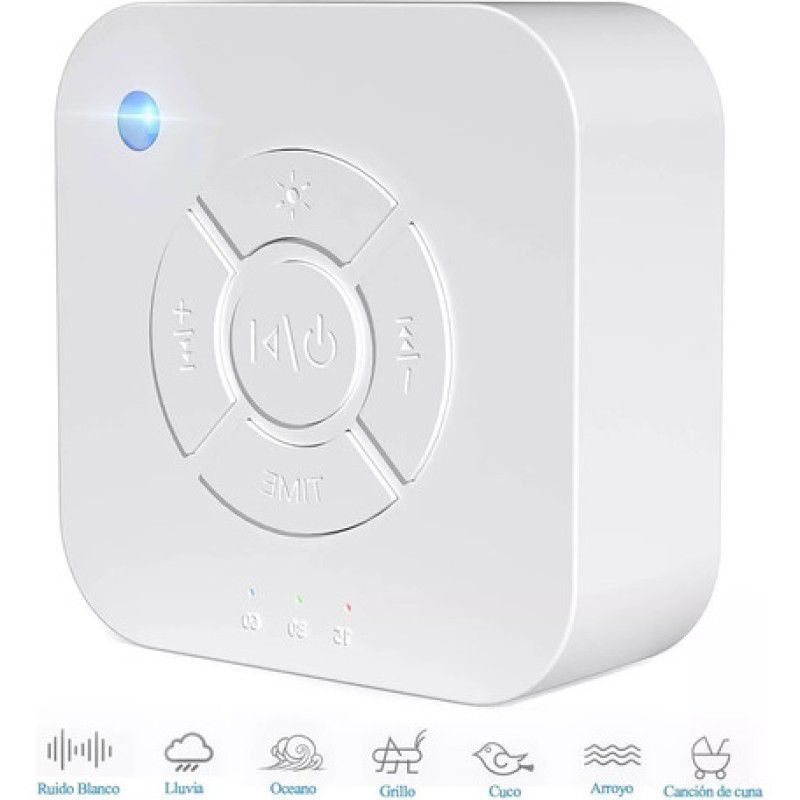 GENERICO - Maquina Sueño Sonido Ruido Blanco Bebe Bateria Recargable