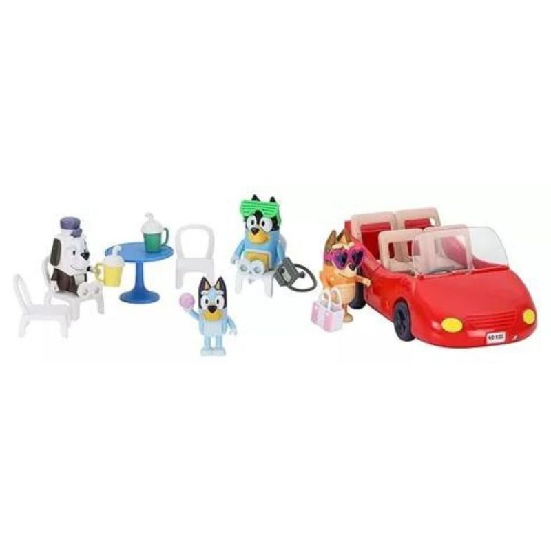 MOOSE TOYS - Carro Convertible de Bluey con Figuras y Accesorios