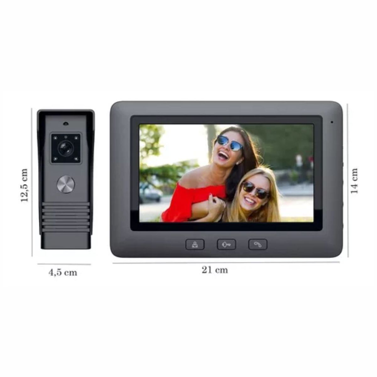 GENERICO - Timbre Inteligente Video Portero Pantalla C07l Full Color