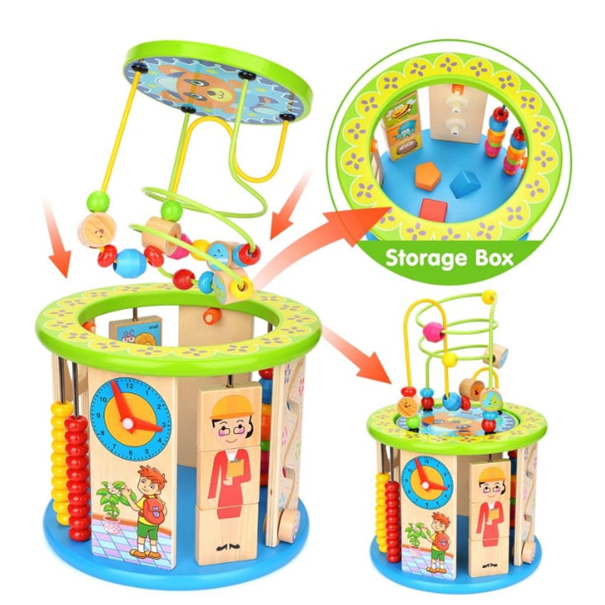 STALION - Juego Didáctico Cilindro Laberinto Y Actividades Montessori