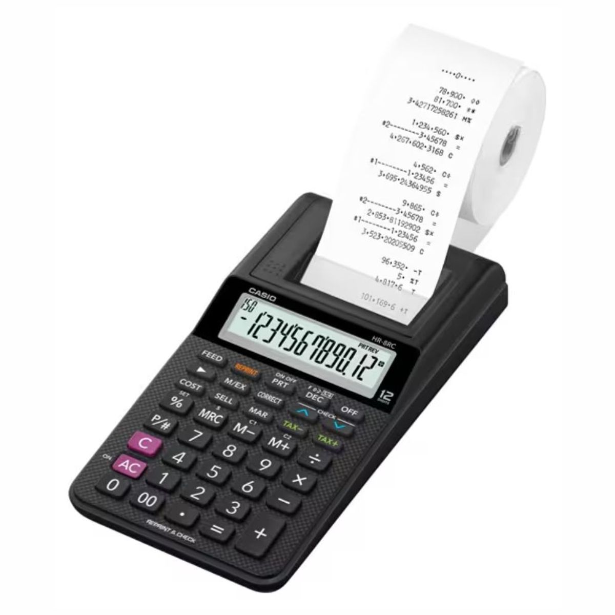 GENERICO - Calculadora Casio Con Impresora Hr-8rc Reprint Check